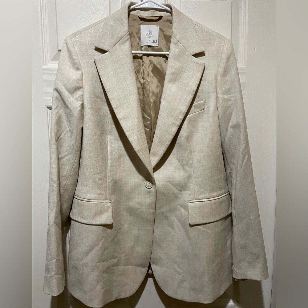 Eleventy Shimmer Wool Blend Blazer